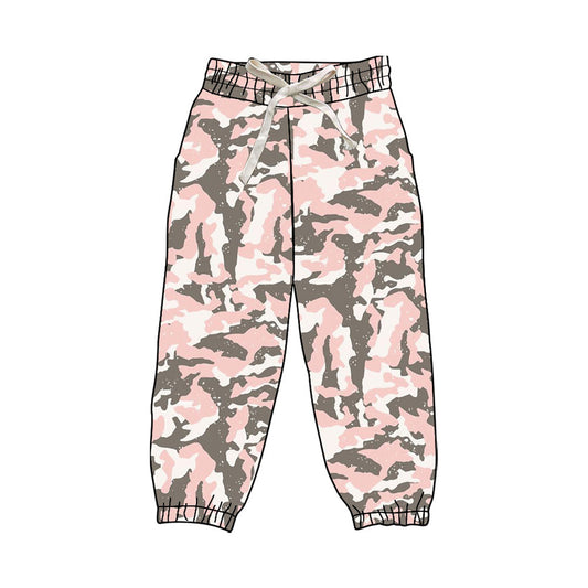 P0829  preorder Adult Women Pink Camouflage Yoga Pants 202508