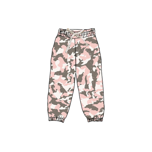 Preorder P0832 Pink Camouflage Girls Yoga Pants 202508