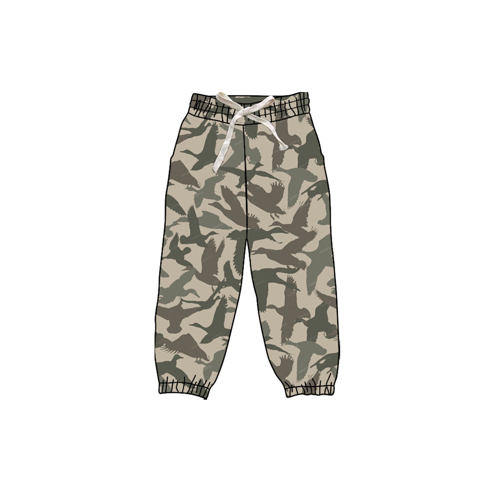 Preorder P0833 Duck Hunting Gray Green Girls Yoga Pants 202508