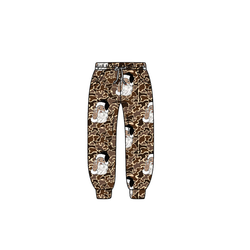 Preorder P0835 Christmas Brown Camouflage Boys Long Pants 202508