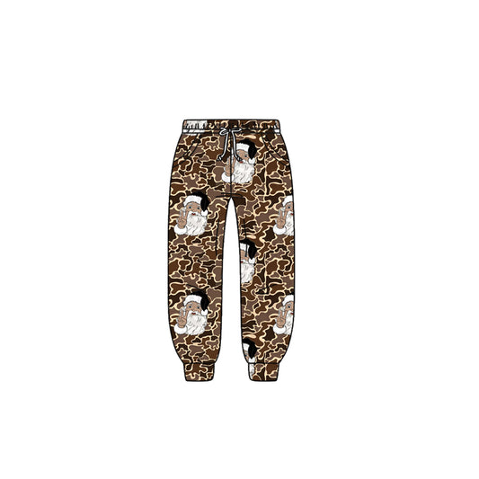 MOQ 5 Preorder P0835 Christmas Brown Camouflage Boys Long Pants 202508