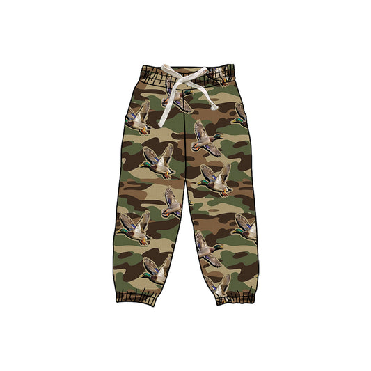 Preorder P0836 Duck Hunting Army Green Camouflage Girls Yoga Pants 202508