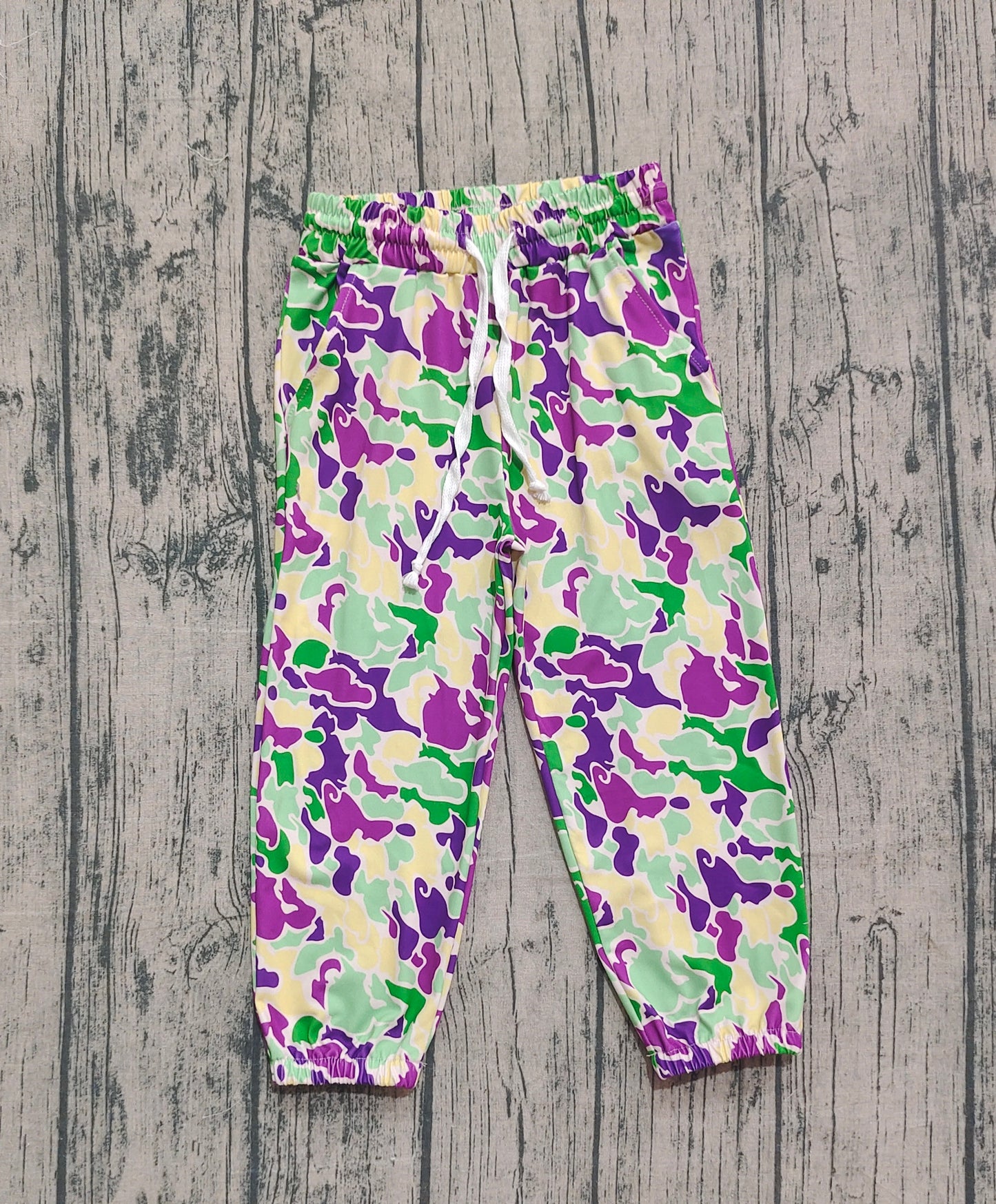 P0838 Purple Camouflage Boys Long Pants 202510 RTS