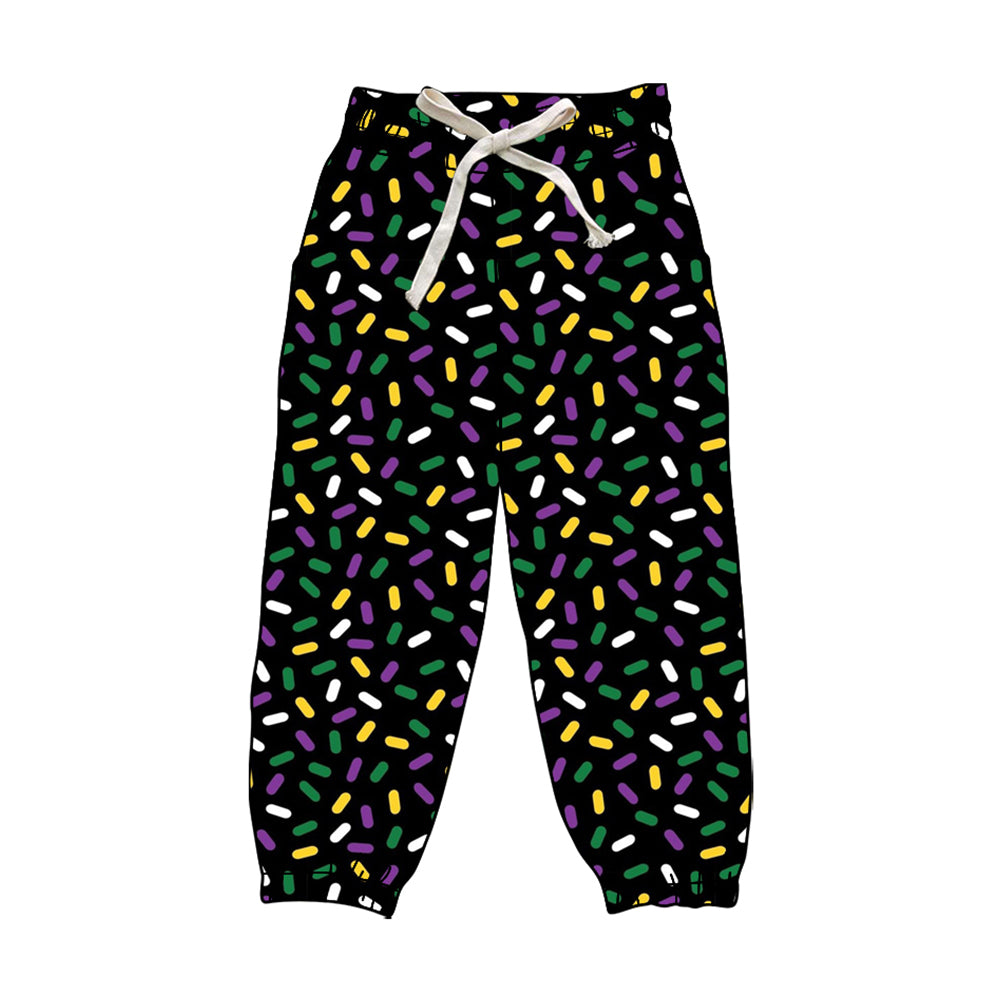 MOQ 8 P0842 preorder Adult Women Ice Cream Drip Clothes Mardi Gras Yoga Pants 202509