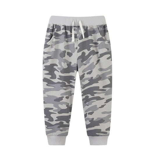 MOQ 8 Preorder P0858 Gray Camouflage Boys Long Pants 202509