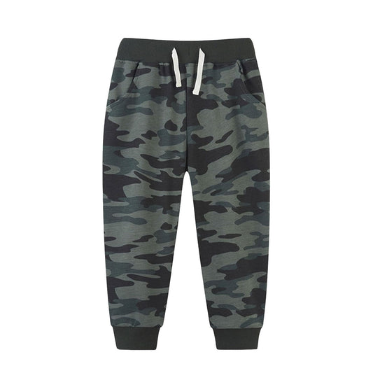 MOQ 8 Preorder P0860 Dark Gray Camouflage Boys Long Pants 202509