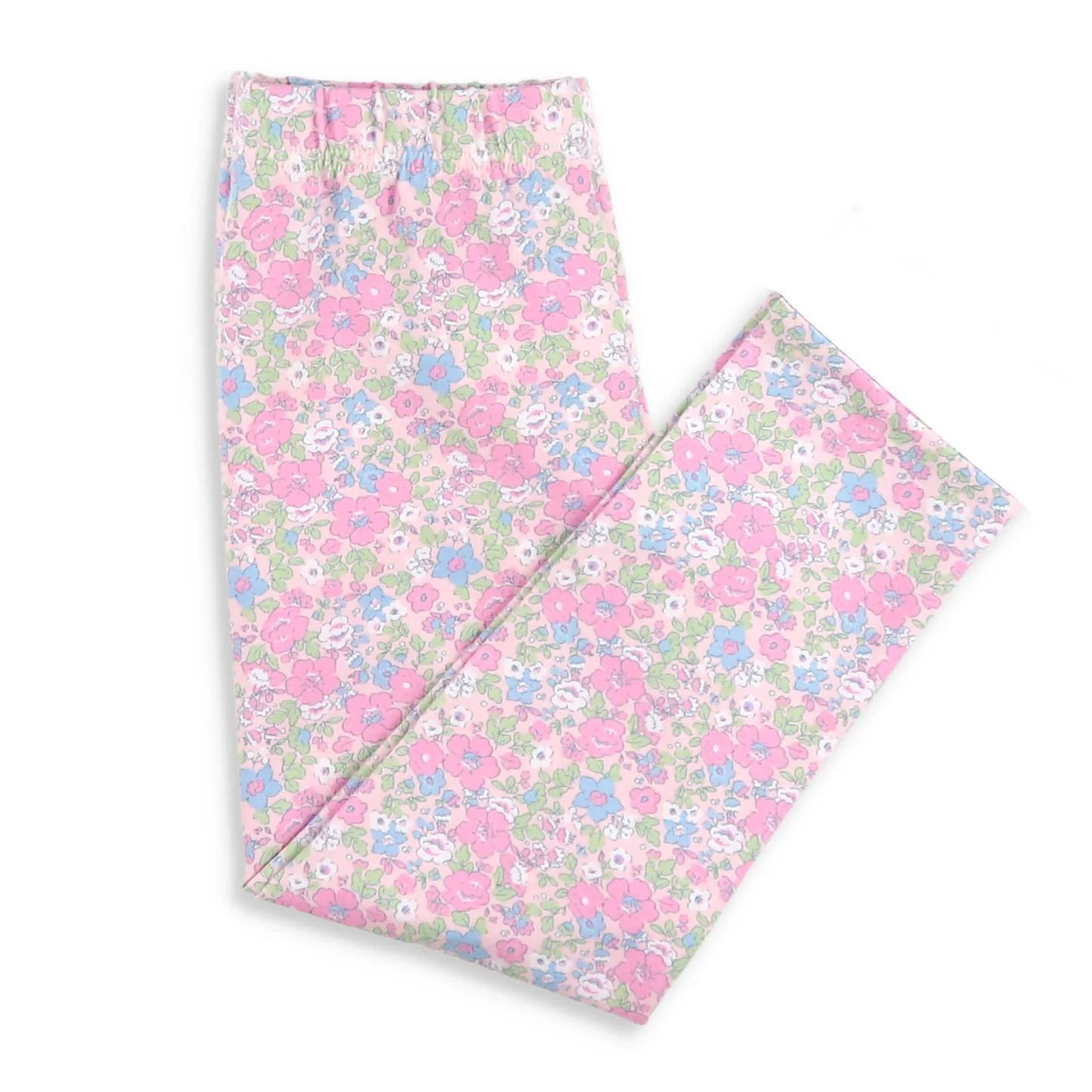 MOQ 8 Preorder P0871 Floral Leaf Pink Girls Long Pants 202509