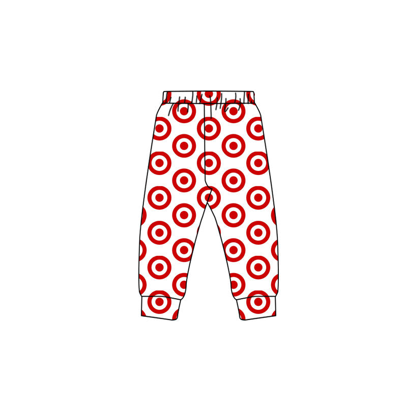 MOQ 5 Preorder P0909 Target Red White Girls Pants 202510