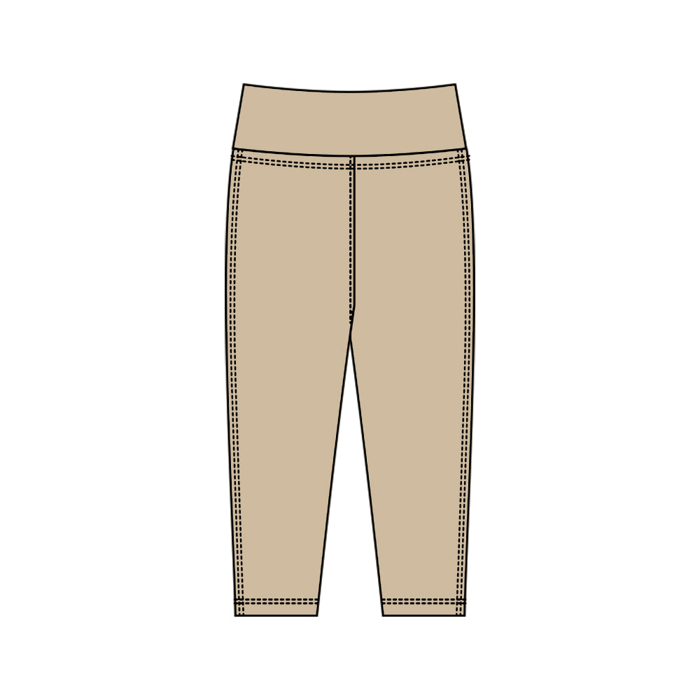 MOQ 5 Preorder P0926 Solid Brown Girls Yoga Pants 202510