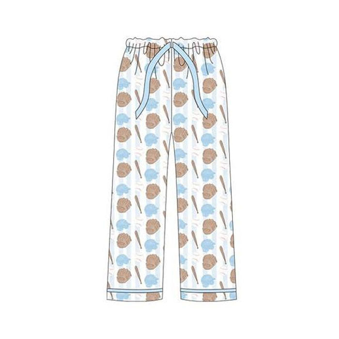 MOQ 5 P0931 preorder Adult Female Baseball Gloves Pattern Light Blue Long Pants 202510