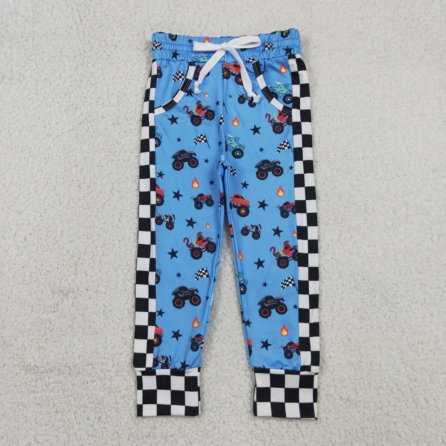 P0950 Boys SUV Flag Star Flame Blue Pants 202605 RTS