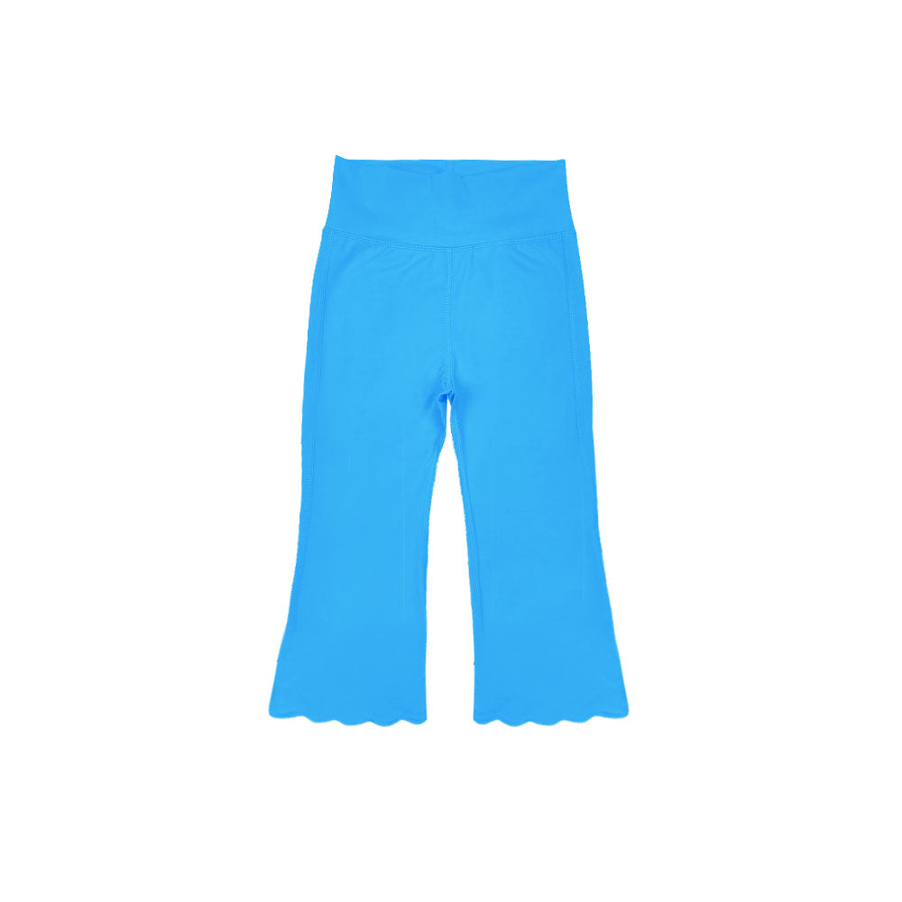 MOQ 5 PCS Preorder P0968 Solid Blue Girls Yoga Pants 202511