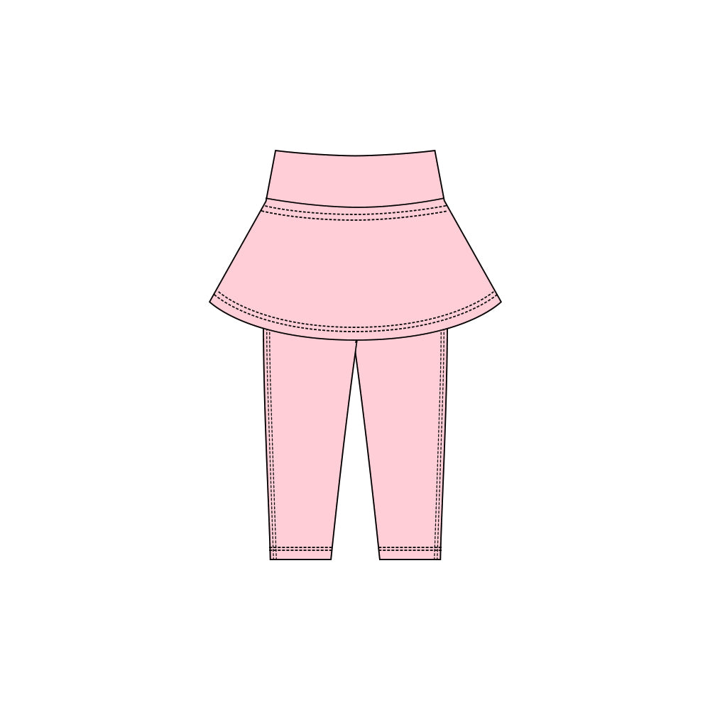 MOQ 5 PCS Preorder P0983 Solid Pink Girls Yoga Dress Pants 202511