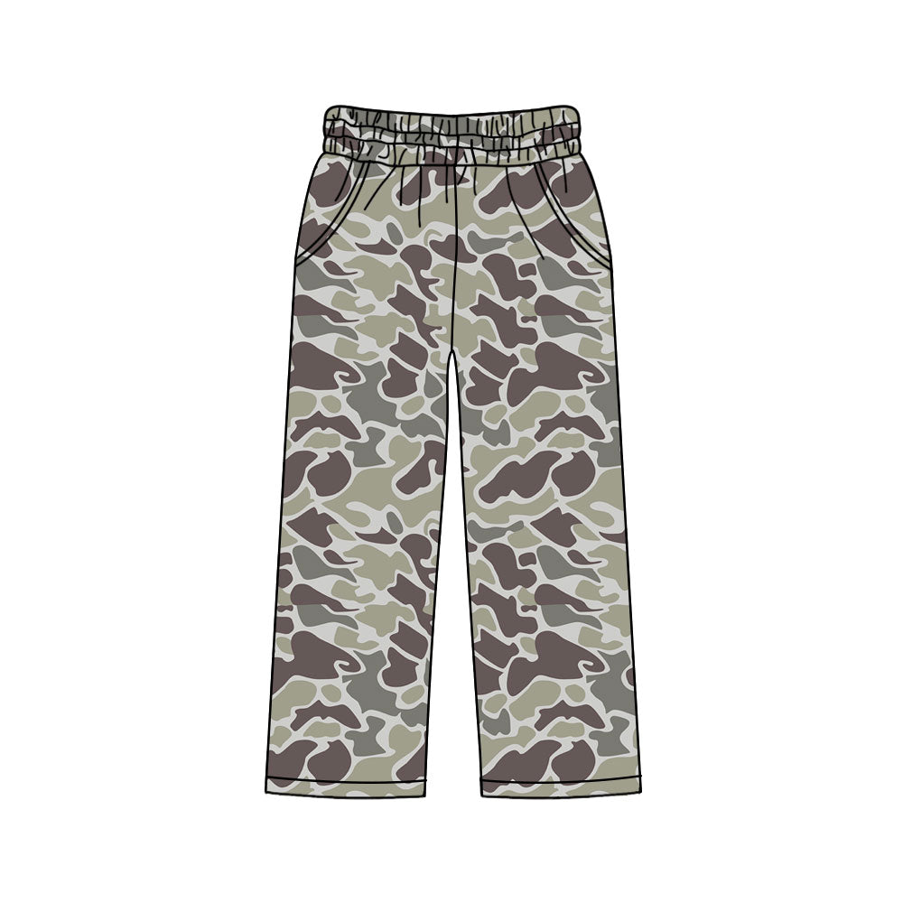 MOQ 5 PCS P0992 preorder Adult Female Gray Green Brown Camouflage Long Pants 202511