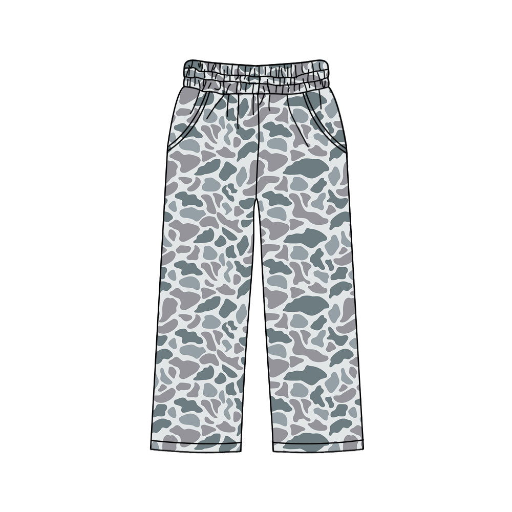 MOQ 5 PCS P0994 preorder Adult Female Gray Camouflage Long Pants 202511