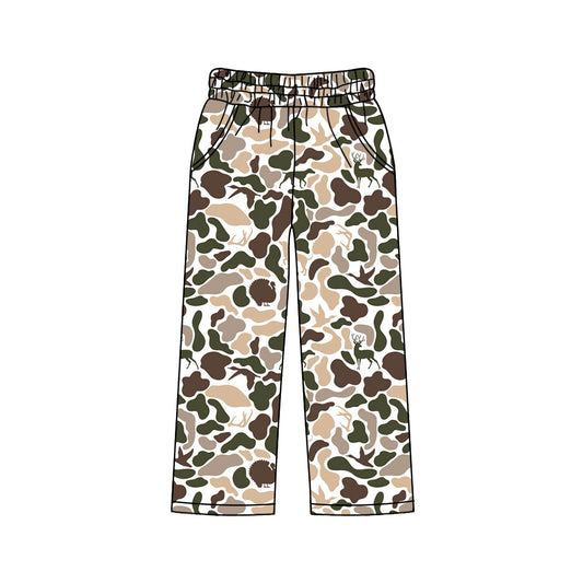 MOQ 5 PCS P0997 preorder Adult Female Deer Puppy Duck Hunting Beige Green Camouflage Long Pants 202511