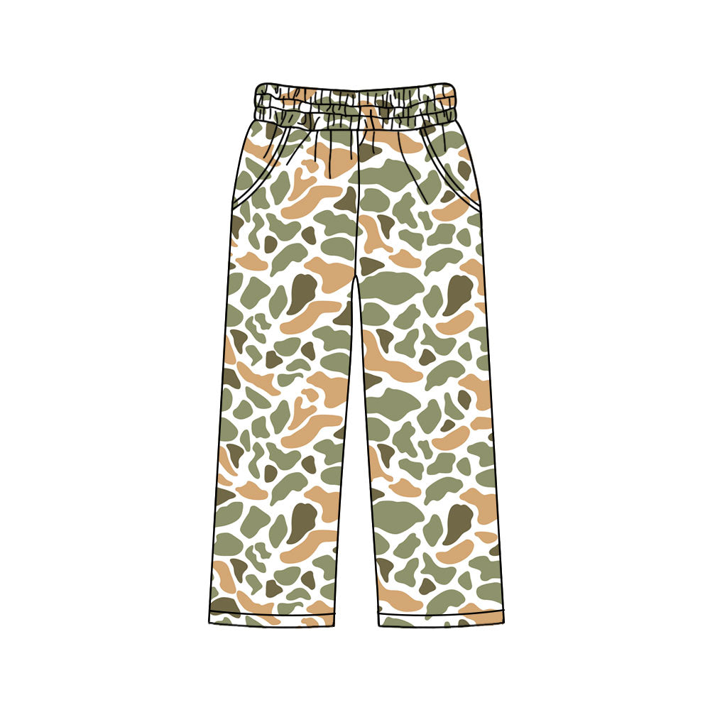 MOQ 5 PCS P0998 preorder Adult Female Orange Green Camouflage Long Pants 202511