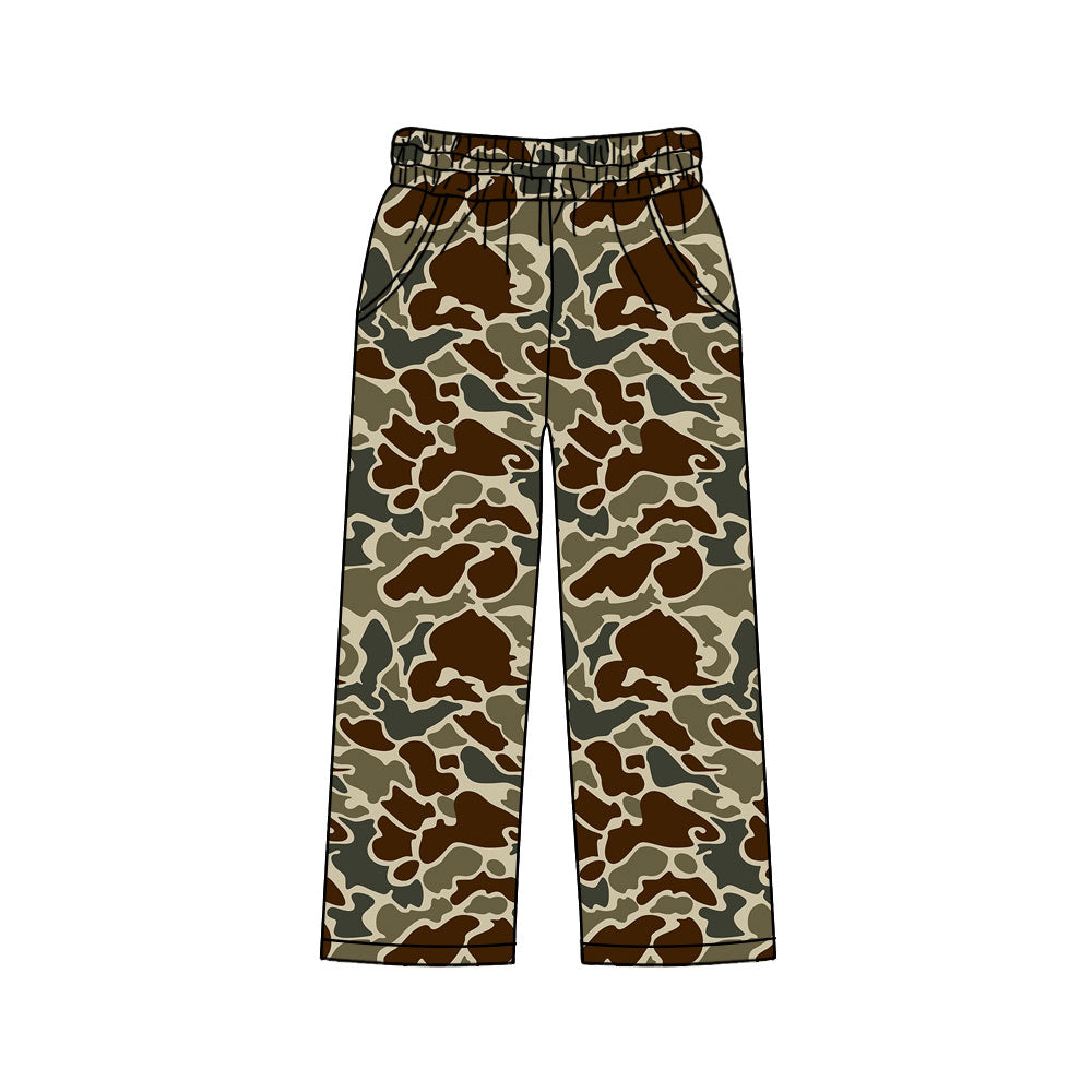 MOQ 5 PCS P0999 preorder Adult Female Brown Camouflage Long Pants 202511