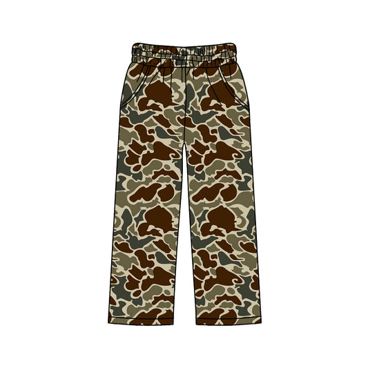 MOQ 5 PCS P0999 preorder Adult Female Brown Camouflage Long Pants 202511