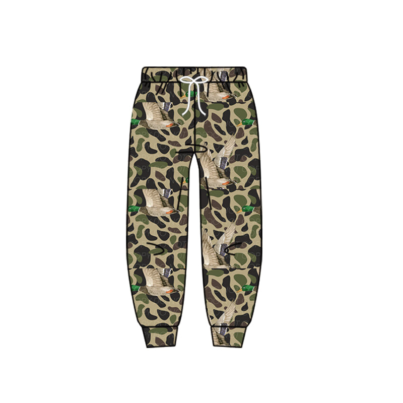 MOQ 5 PCS Preorder P1020 Duck Camouflage Long Pants Boys Joggers Pants 202512
