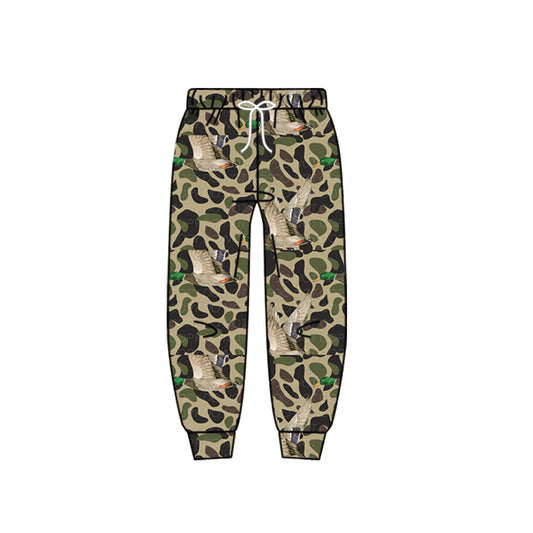 MOQ 5 PCS Preorder P1020 Duck Camouflage Long Pants Boys Joggers Pants 202512