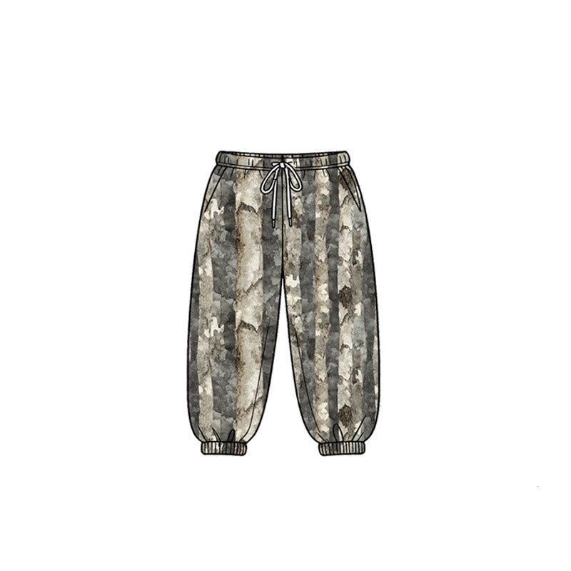 MOQ 5 PCS Preorder P1031 Branches Leaves Gray Green Pants Boys Pants 202604