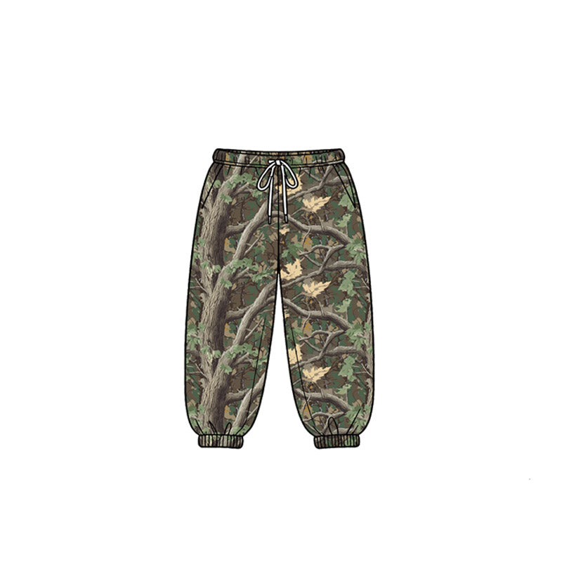 MOQ 5 PCS Preorder P1033 Branches Leaves Green Brown Pants Boys Pants 202604