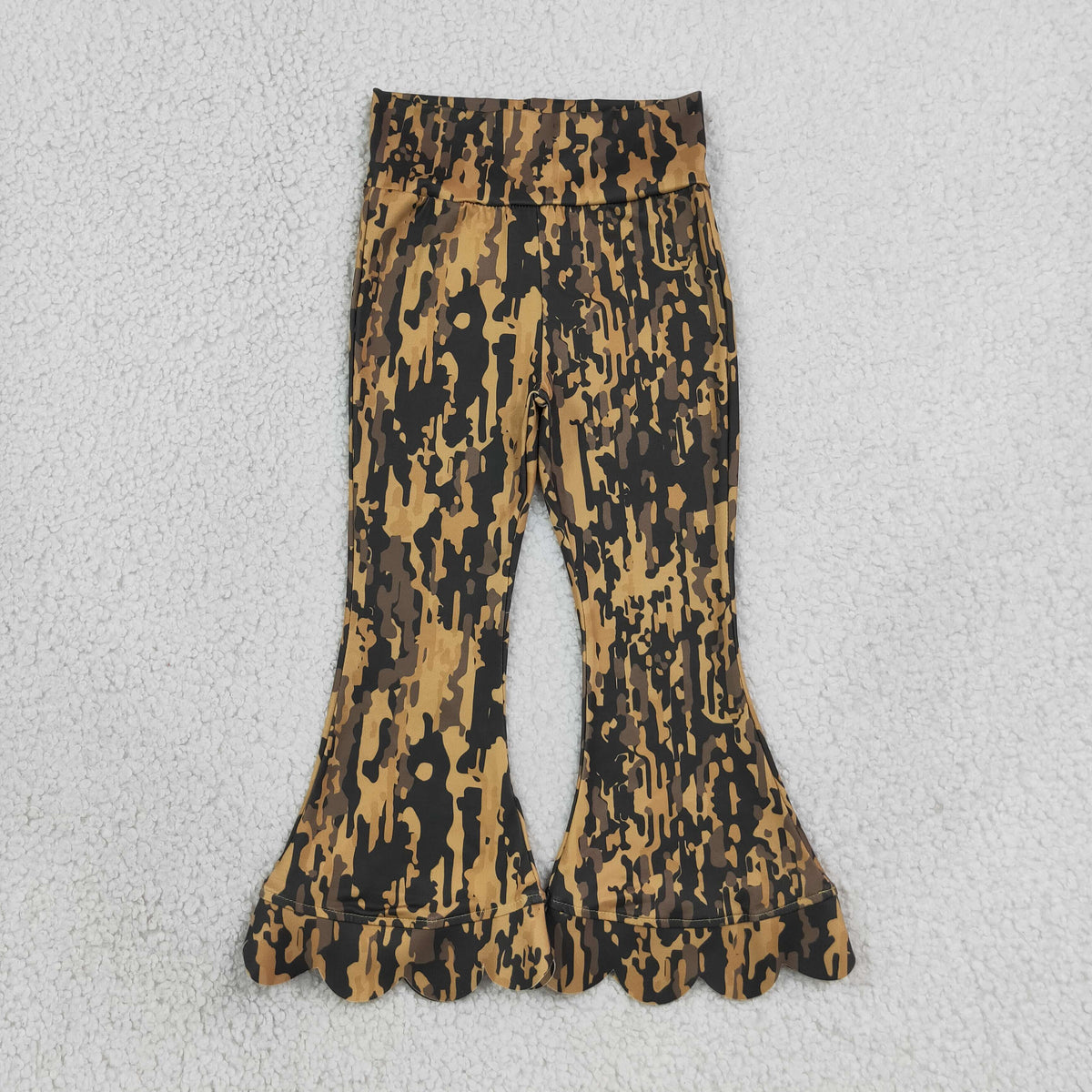 P1039 Scalloped Camouflage Pants Girls Pants 202608 RTS