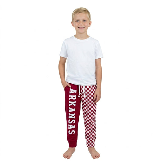 P1062 Vinyl School Team Dark Red Kids Jogger Pants
