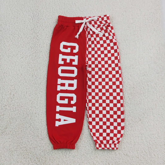 P1063 Vinyl School Team GEORGIA Kids Jogger Pants 202609 RTS