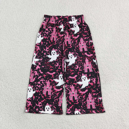 P1134 Halloween Bats Ghost Camo Girls Wide Leg Pants 202609 RTS