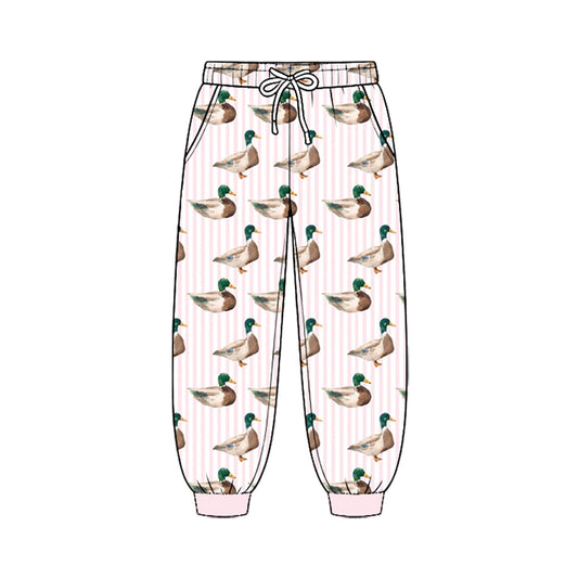 MOQ 5pcs P1214 pre-order baby girl clothes mallard ducks girls fall winter pant-2026.8.25