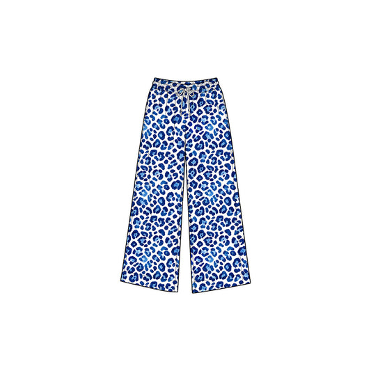Preorder MOQ 5 pcs Each Style Fashion Leopard Print Girls Wide Leg Pants 202609