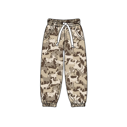 Preorder MOQ 5 pcs P1255 Hunting Deer Camo Kids Boys Pants