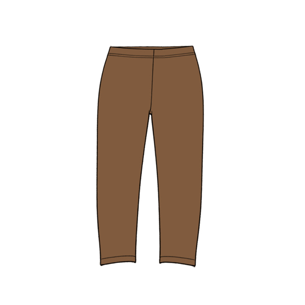 Preorder MOQ 5 pcs GLP4000 Hunting Leaves Brown Yoga Girls Set