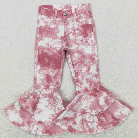 P0399 Pink Girls Denim Jeans