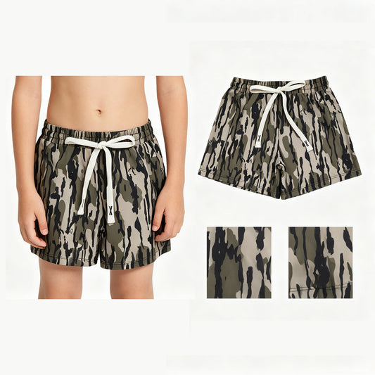 New S0194 Green Camo Boys Bathing Suits Swimsuits Swimming Trunks 202605 RTS