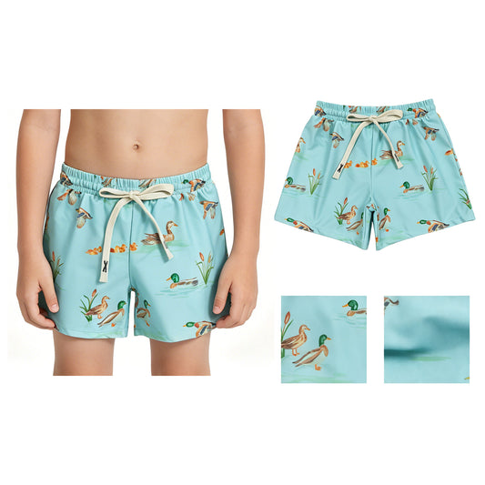 New S0266 duck hunting clothes mint green boys swim trunks 202605 RTS