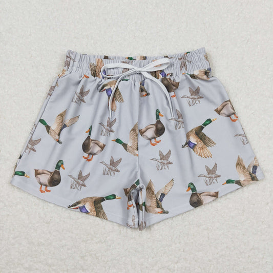 S0268 duck hunting clothes gray boys swim trunks RTS  202508