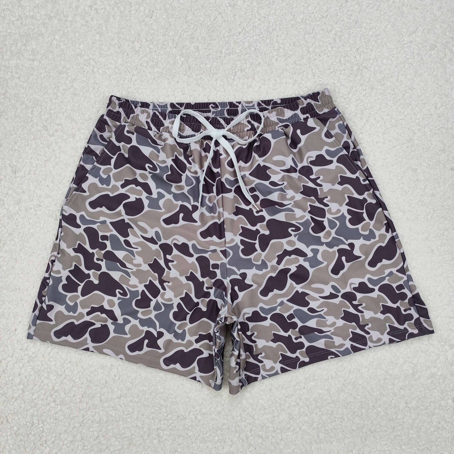 S0323 Adult man swimwear adult boy boutique outfits camouflage Swimming trunks 202412RTS