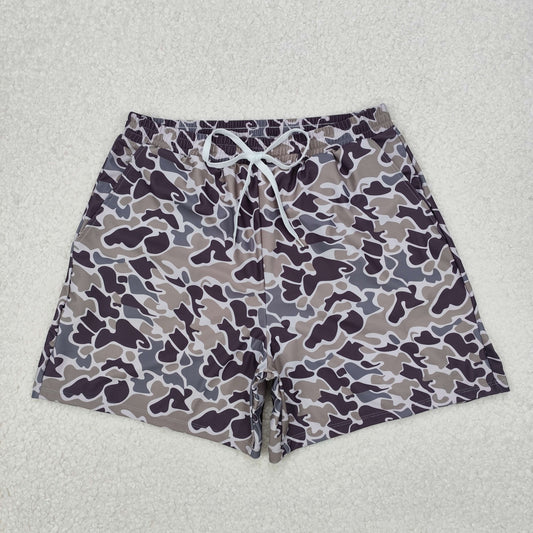 S0323 Adult man swimwear adult boy boutique outfits camouflage Swimming trunks 202412RTS
