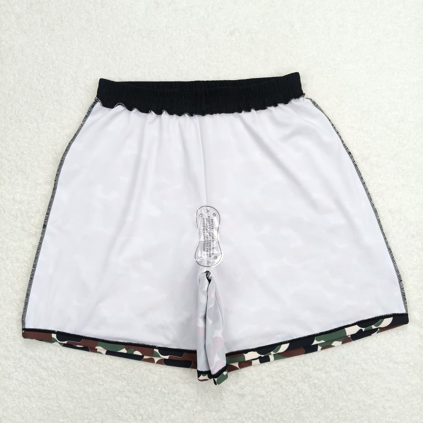 S0401 adult man brown green camo swimming trunks RTS 202508