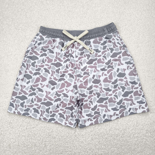 S0403 adult man grey camo swimwear boutique swimming trunks RTS Local Warehouse