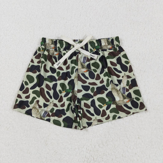 S0469 duck hunting camo shorts boys swim trunks 202505 RTS