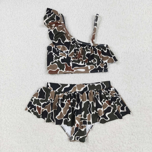 S0481 New Baby girl outfit boutique girls swimwear vest and briefs summer clothes RTS 202505