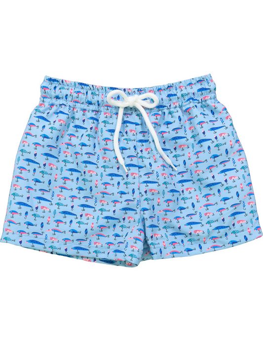 Preorder S0541 Fish Blue Shorts boys swimming trunks boutique  202503