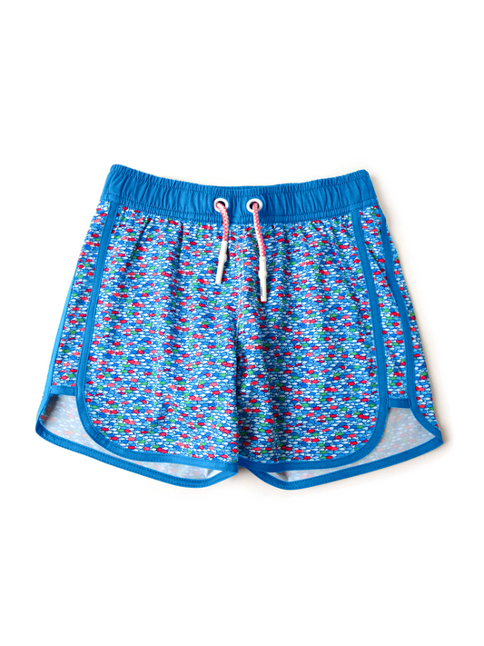 Preorder S0544 Fish Dark Blue Shorts girls swimming trunks boutique  202503