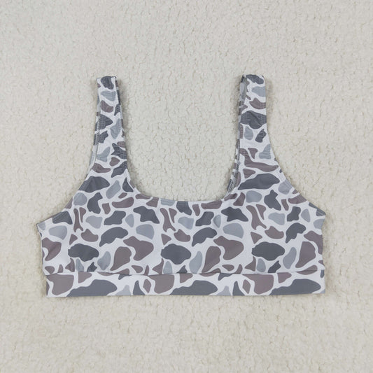 S0556 Women Gray Camo Swimming Vest 202506 RTS