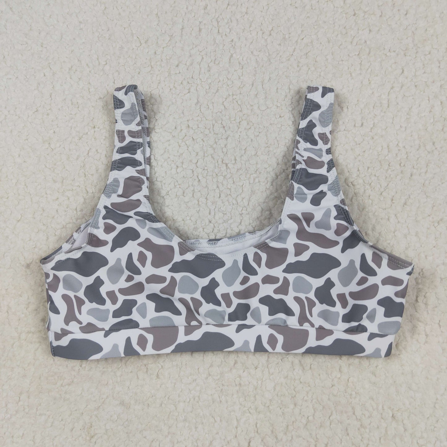 S0556 Women Gray Camo Swimming Vest 202506 RTS