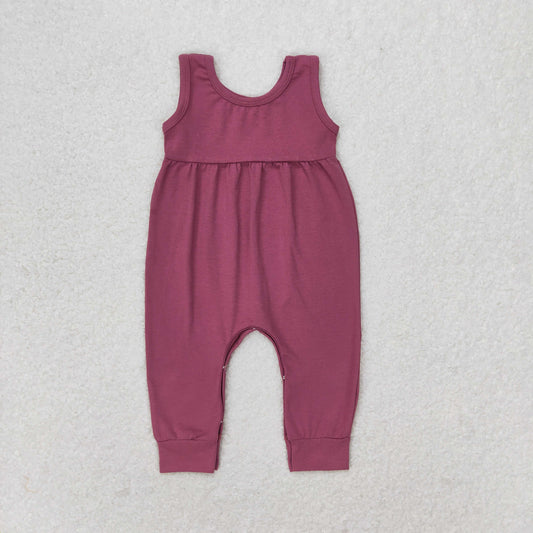 SR1453 Purple sleeveless romper High quality girls romper sleeveless